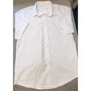 Onia Mens Button Up Short Sleeve Performance Lightweight Polo‎ Golf Polyester Sm